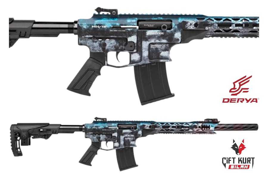 Derya MK-12 AS-108SE Mavi Beyaz Şarjörlü Yivsiz Av Tüfeği